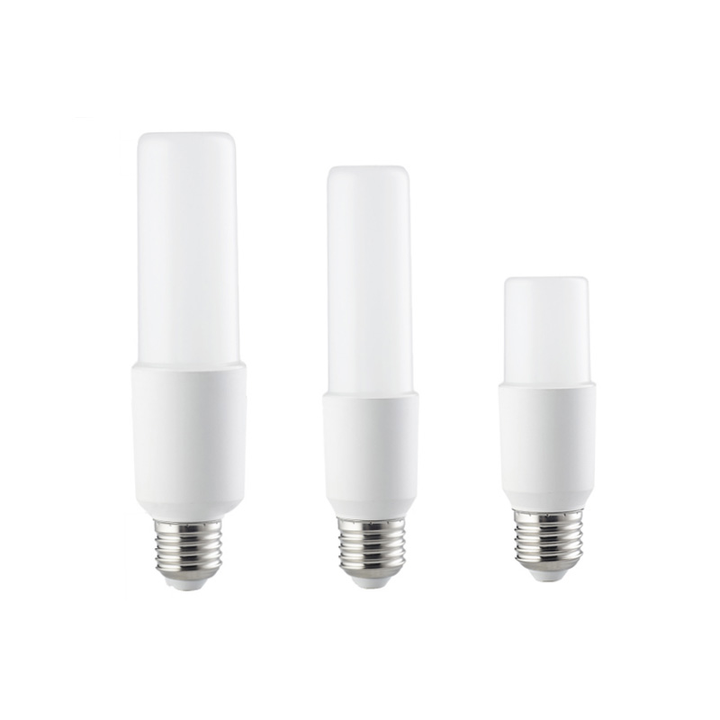 Lampy LED hybrydowe z tworzywa sztucznego i aluminium z serii Mini T (podstawa E14/E27)